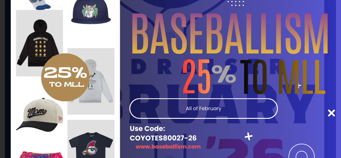 Baseballism to donate 25% to MLL